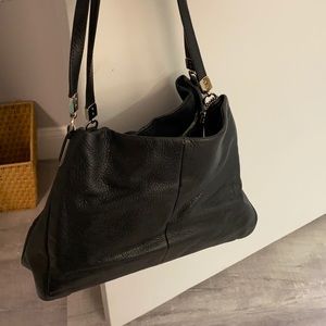 Coach black leather purse